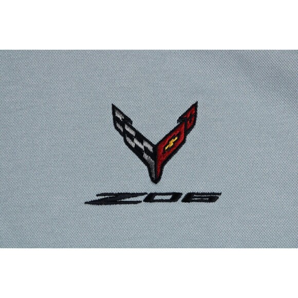 Chevy Corvette Z06 Polo Mens 2XLarge XXL Grey Short Sleeve Golf Shirt Stormtech - Picture 9 of 13